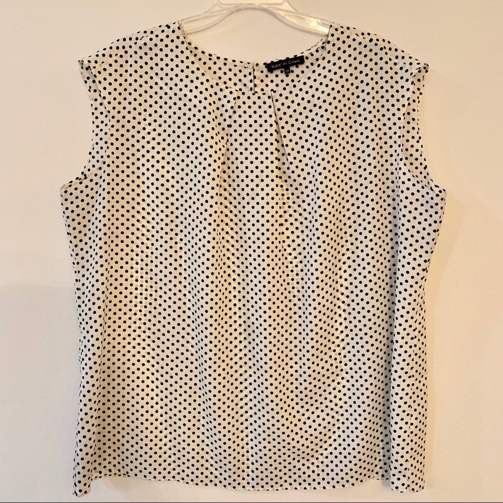 Violet & Claire Polka Dot Camisole Blouse 2X